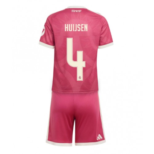 Dětský fotbalový dres Real Madrid Dean Huijsen #4 2026-27 Třetí Krátký Rukáv (+ trenýrky)